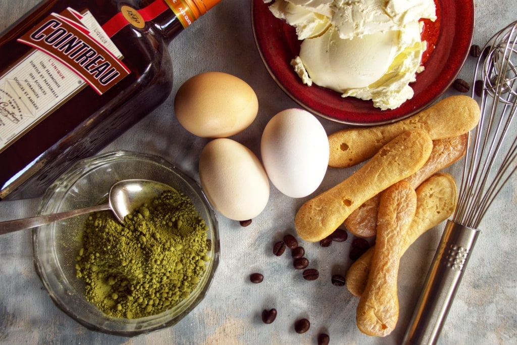 tiramisu z zieloną herbatą składniki