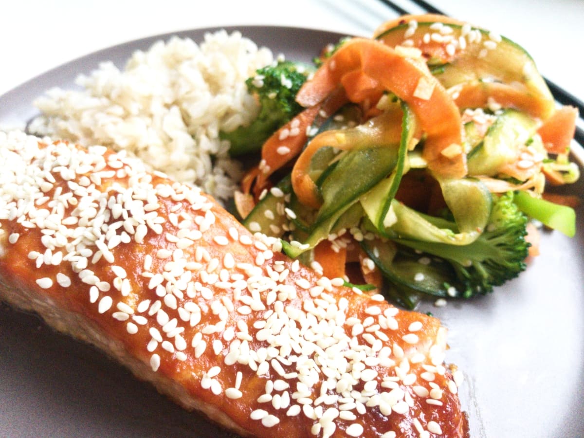 łosoś w glazurze z pasty miso 4