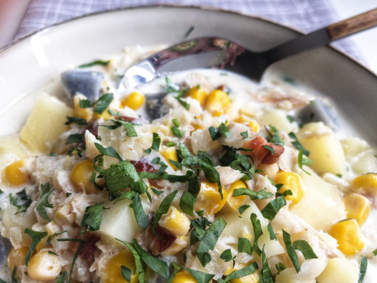 chowder - zupa z wędzonego dorsza 3