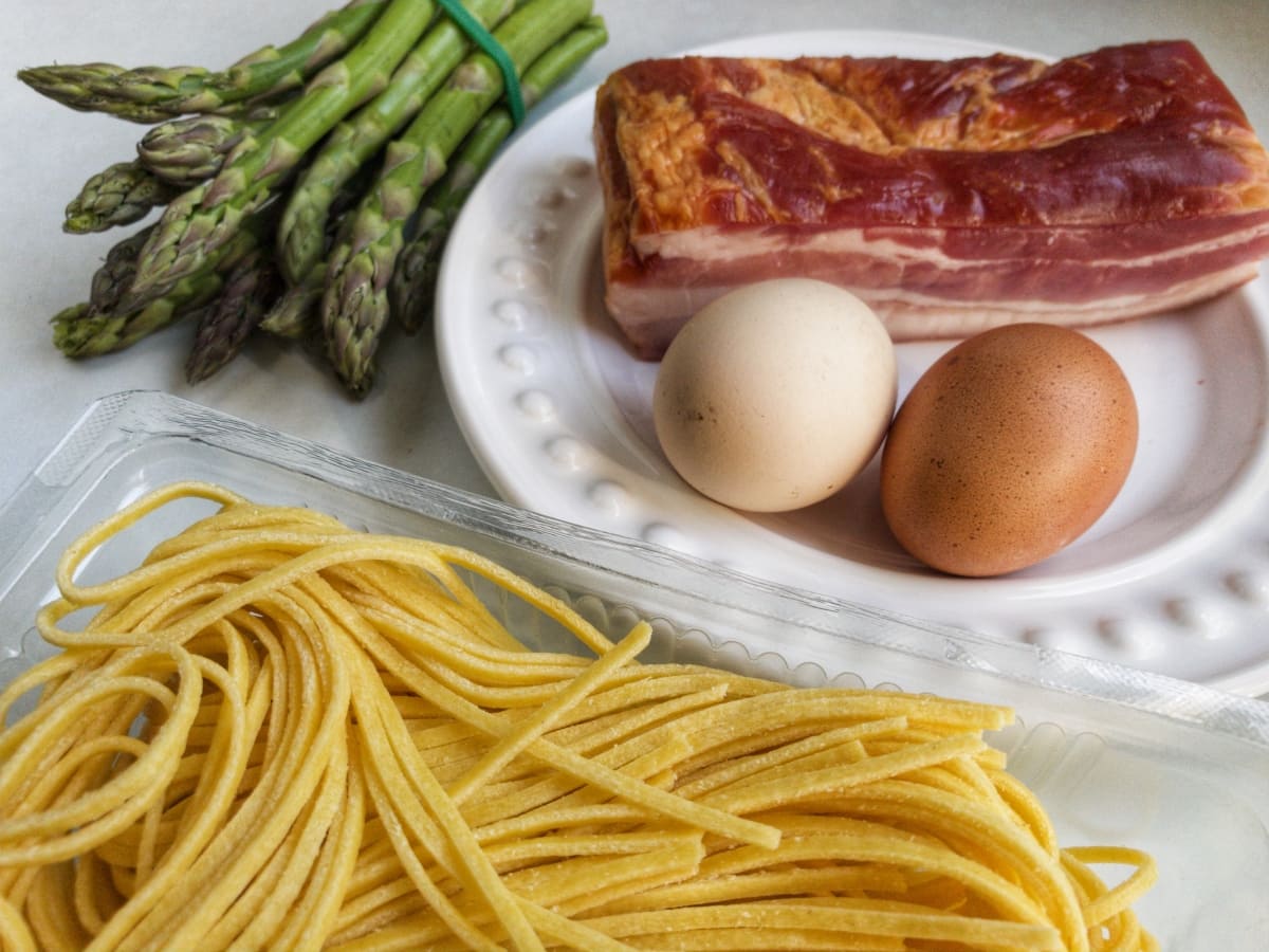 carbonara ze szparagami 2