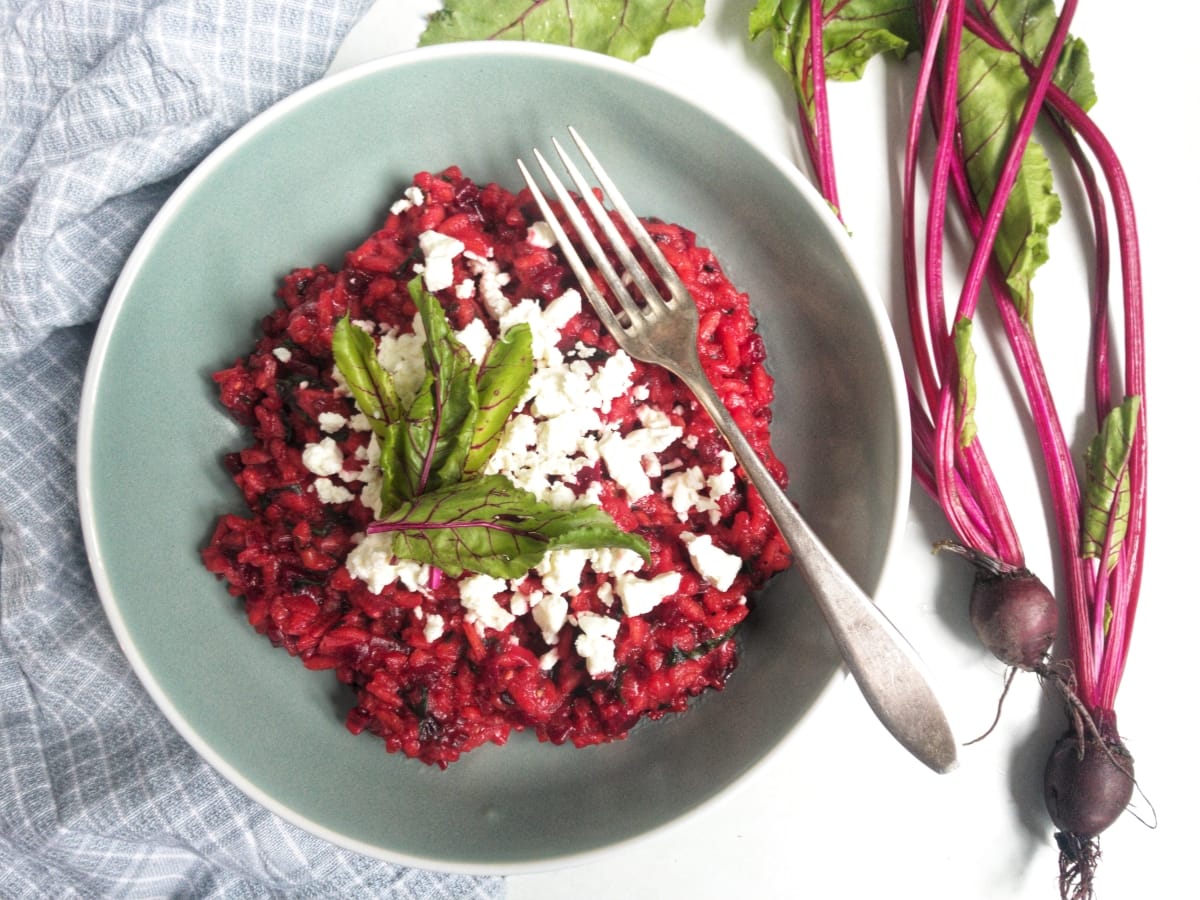risotto z botwinką