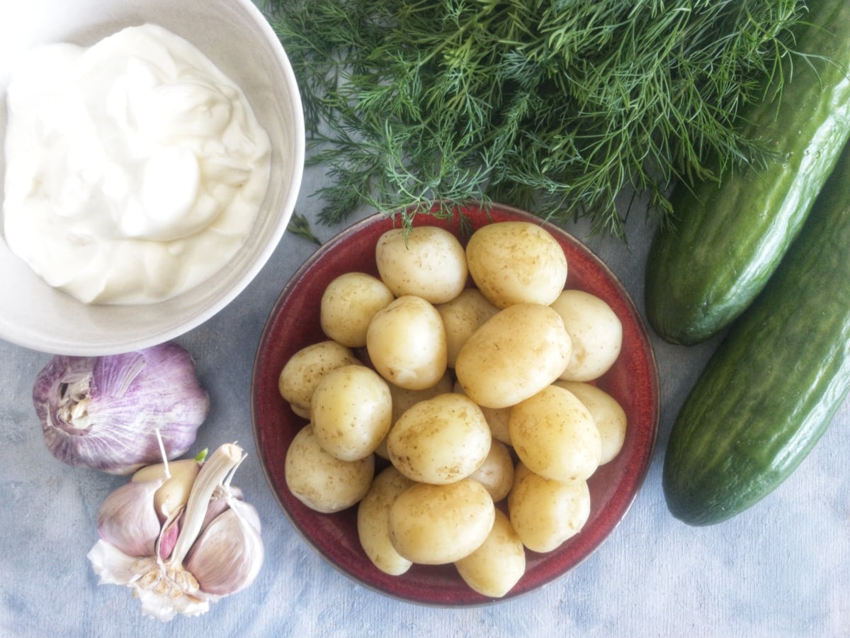 sałatka ziemniaczana tzatziki
