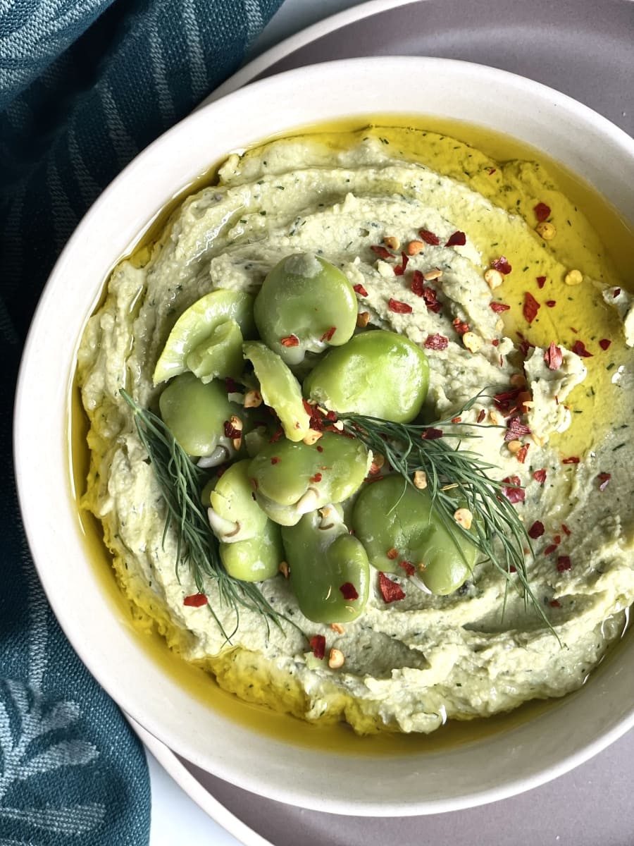 hummus z bobu