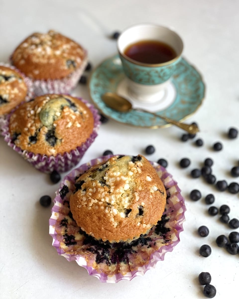 muffiny z jagodami
