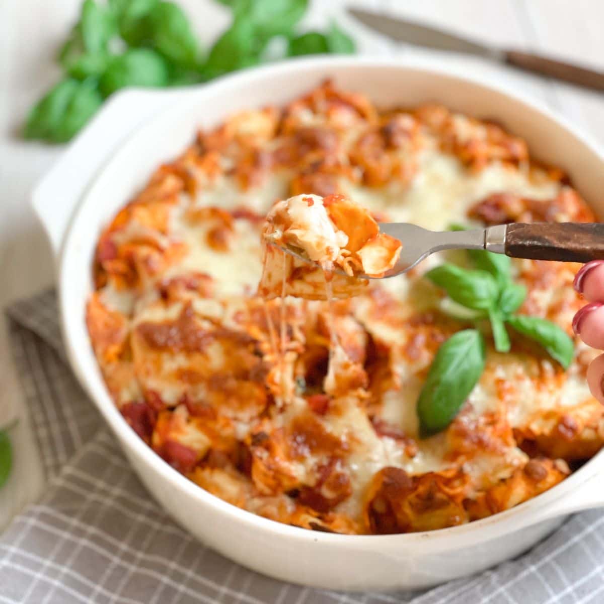 zapiekanka z tortellini