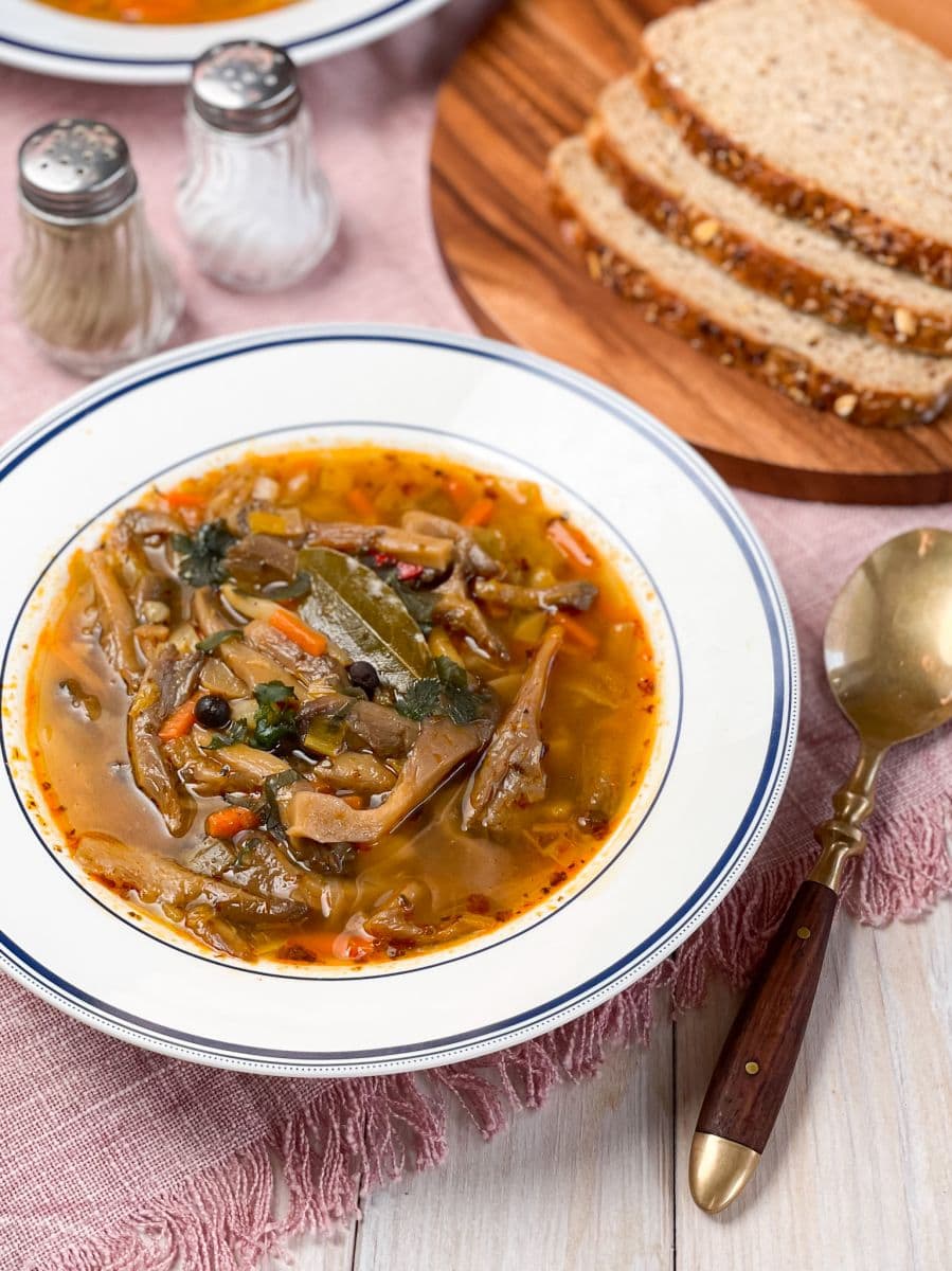 flaczki z boczniaków