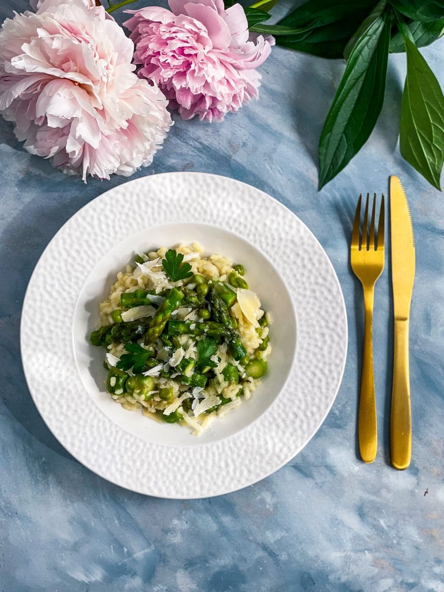 risotto ze szparagami