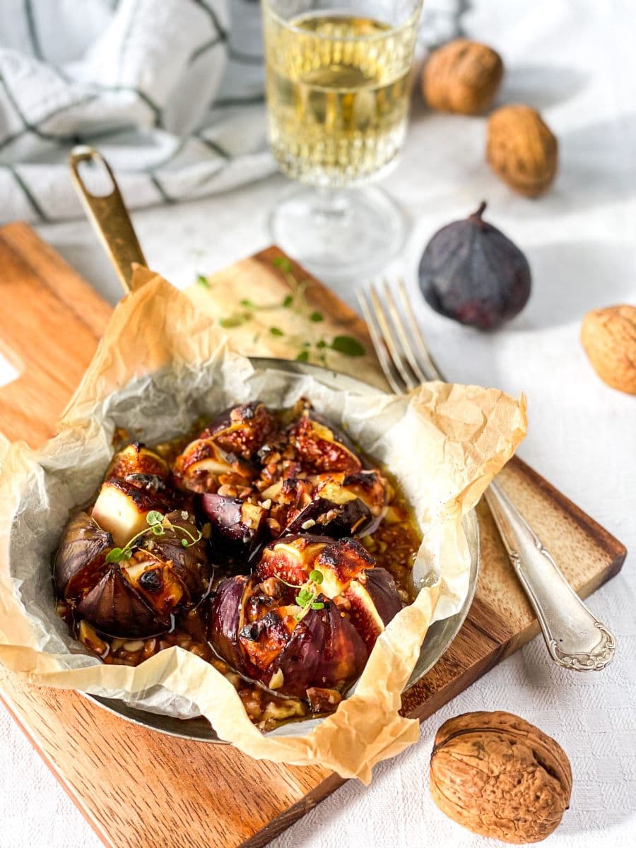 figi zapiekane z kozim serem