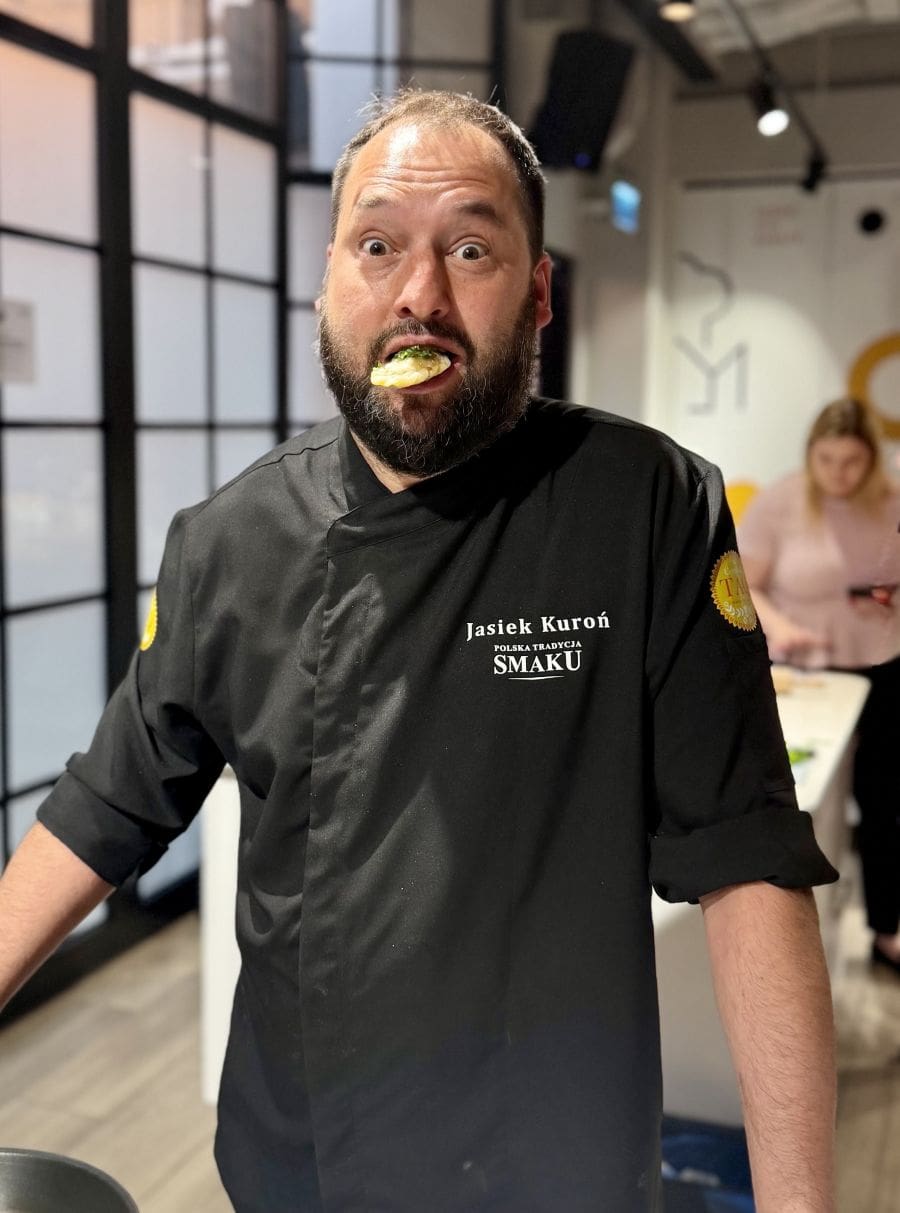 jasiek kuroń i pierogi z szarpaną kaczką